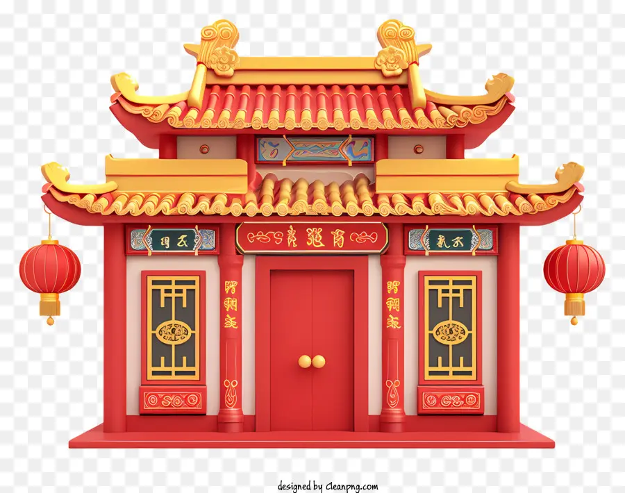 السنة الصينية الجديدة，المعبد الصيني التقليدي PNG