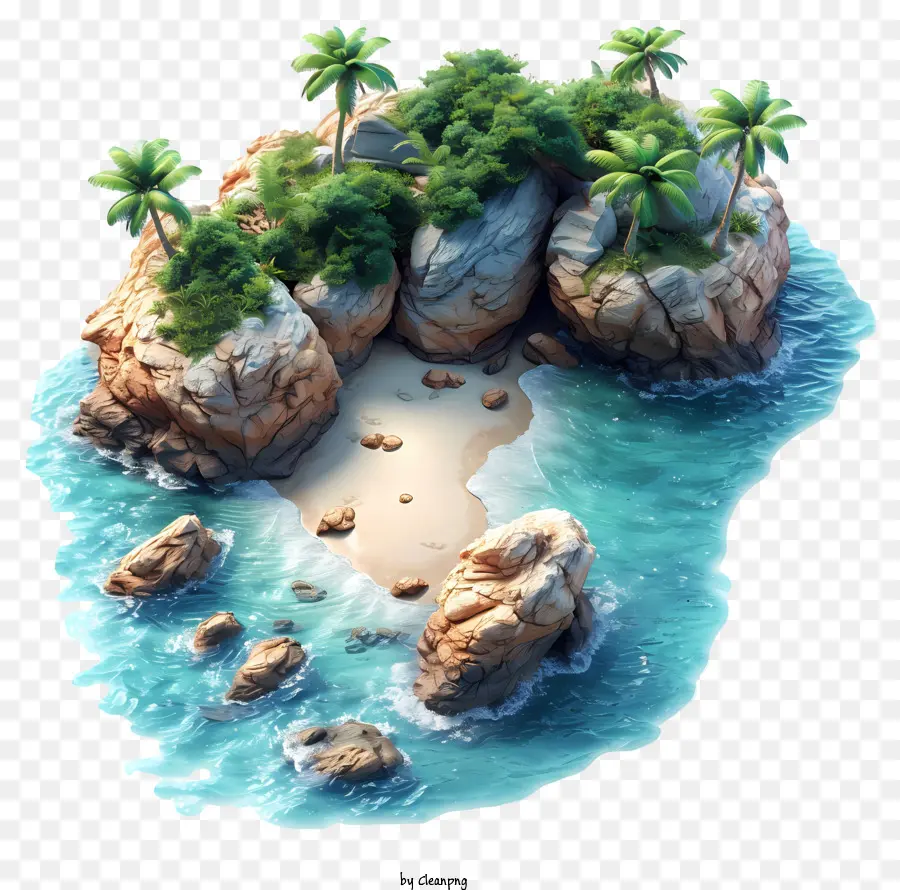 شاطئ جزيرة，الجزيرة PNG