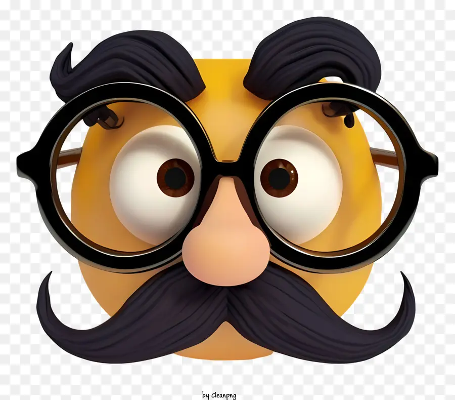 نظارات أنف غرووتو مضحكة واقعية，شخصية للرسوم المتحركة PNG