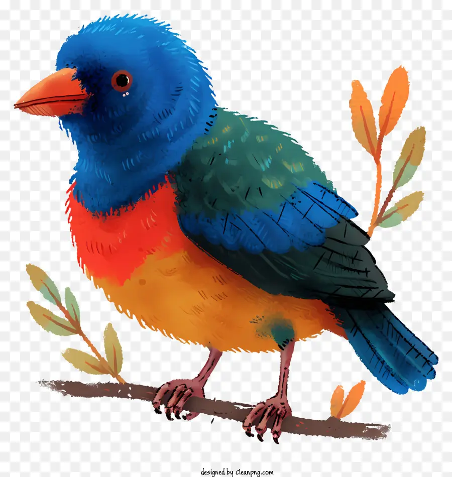 طائر بالألوان المائية，الطيور اللوحة PNG