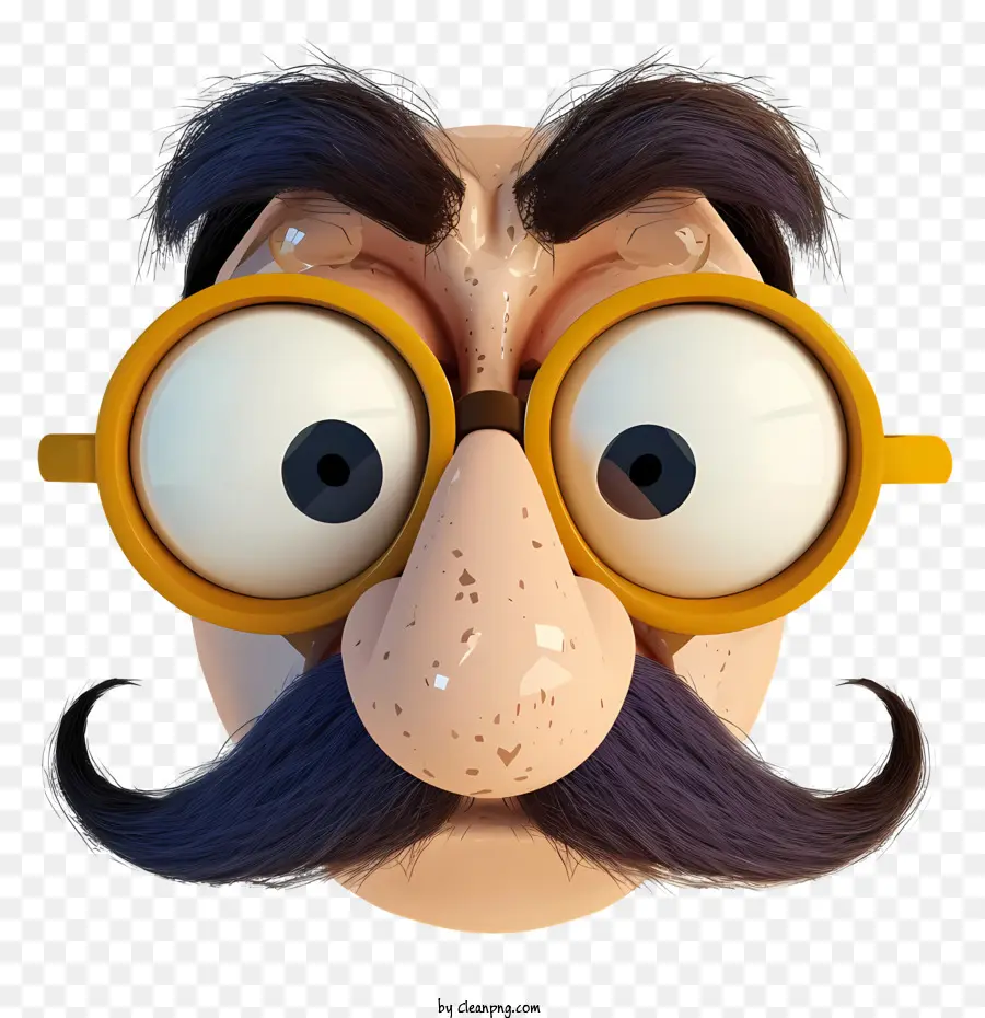 تصميمات الشخصية الابتكارية，مضحك نظارات الأنف Groucho PNG