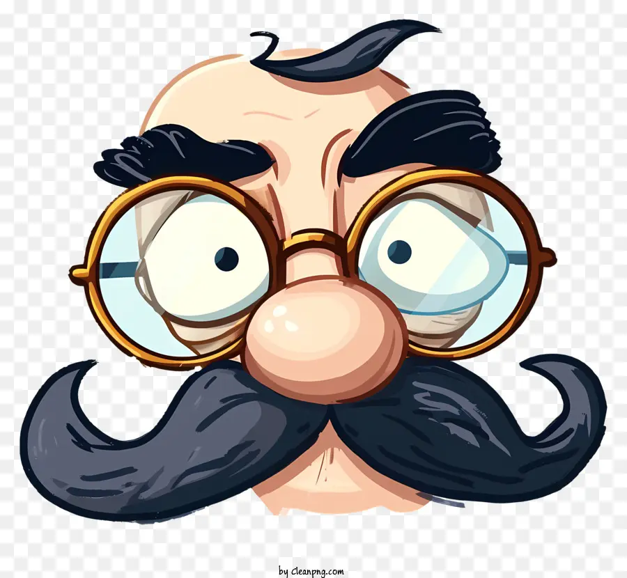 تصميم شخصية رسم ناقلات，مضحك نظارات الأنف Groucho PNG
