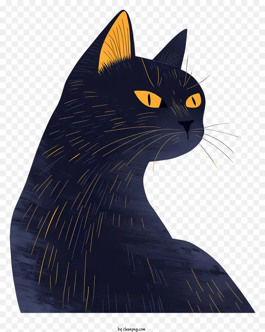 قطة الحد الأدنى，القط الأسود PNG