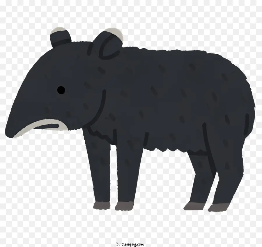 الحيوان，حيوان أسود PNG