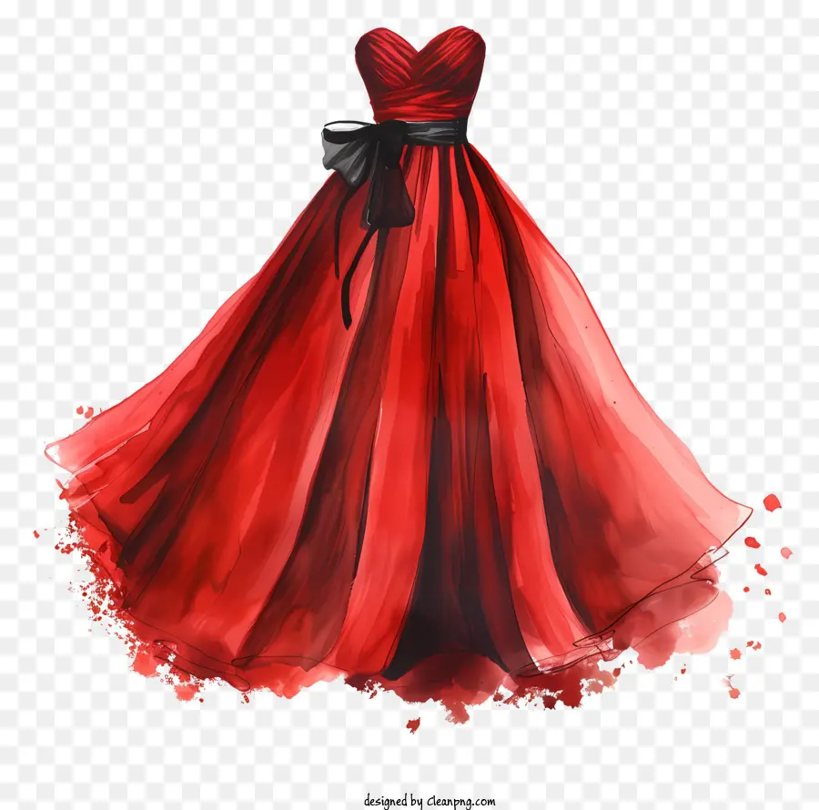 يوم اللباس，فستان أحمر PNG