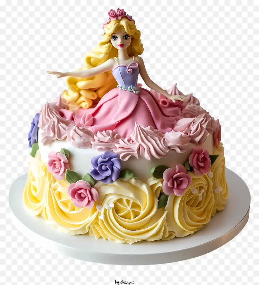 كعكة عيد ميلاد الأميرة，يتم وضعه على جولة PNG