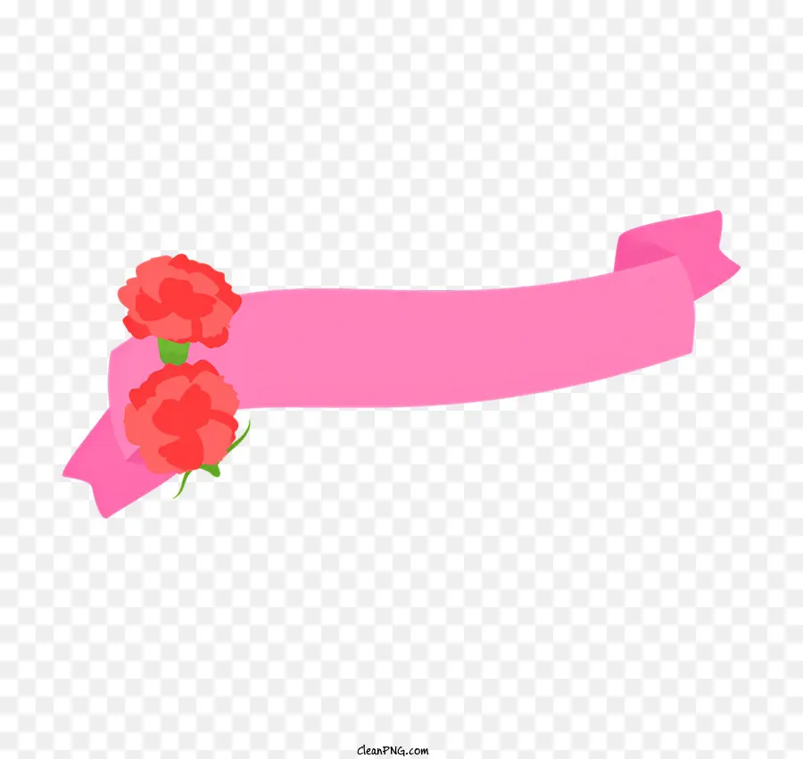 شريط القرنفل，الشريط الوردي PNG