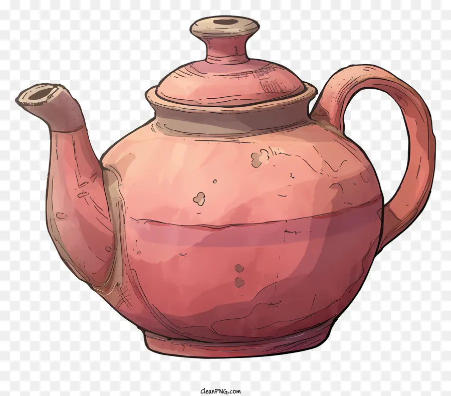 إبريق الشاي，الوردي إبريق الشاي PNG
