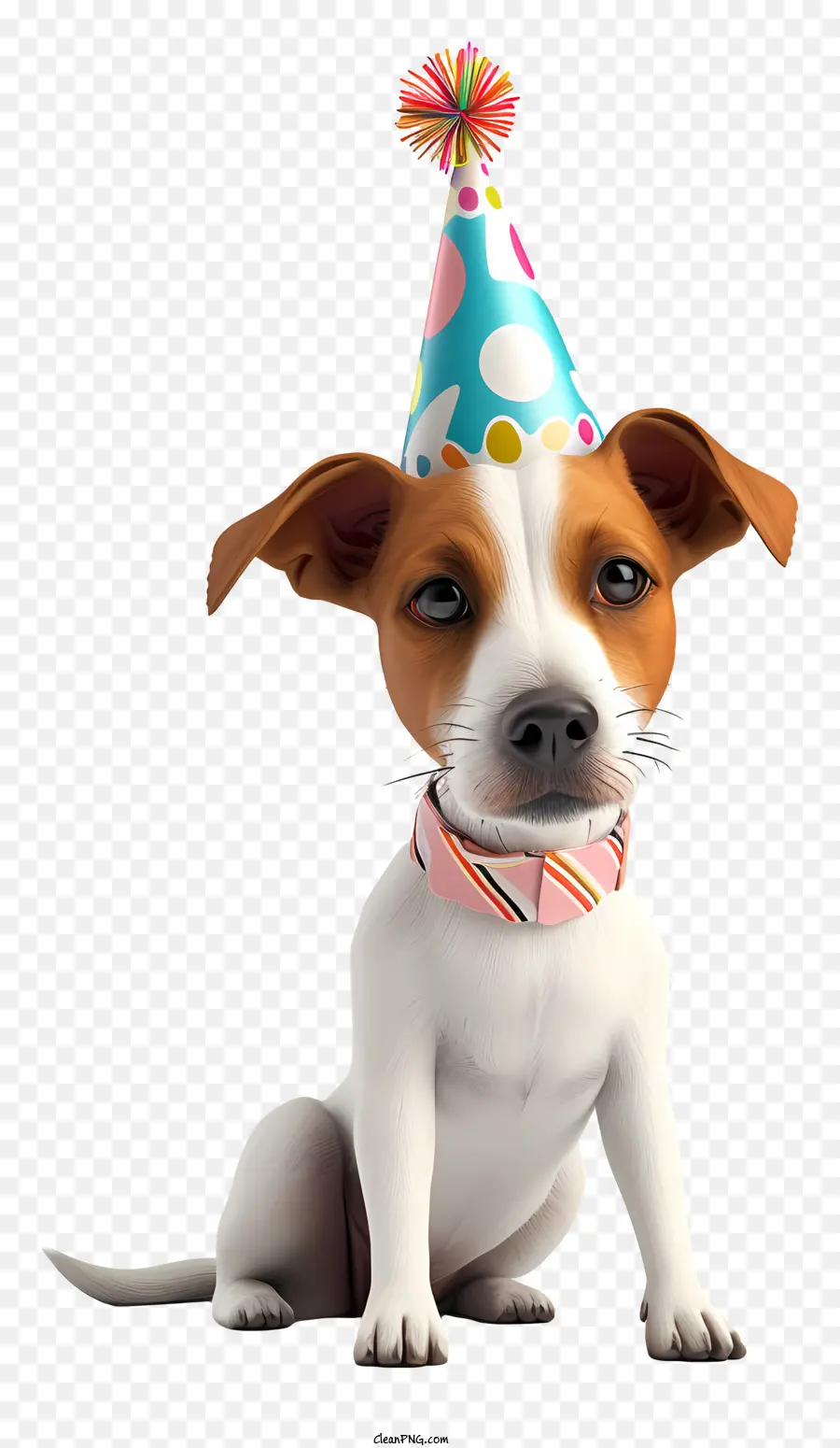 عيد ميلاد الحيوانات الأليفة，كلب يرتدي قبعة عيد ميلاد PNG
