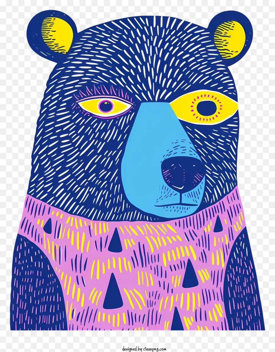الدب الأزرق，الدب الأسود PNG