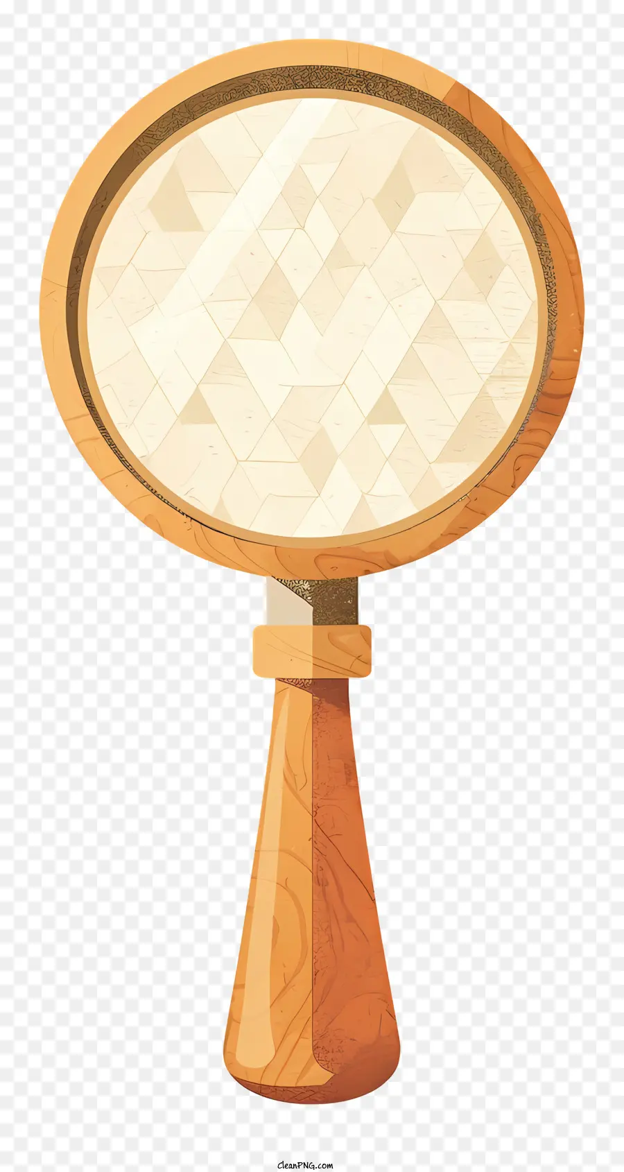 مكبرة，مرآة خشبية PNG