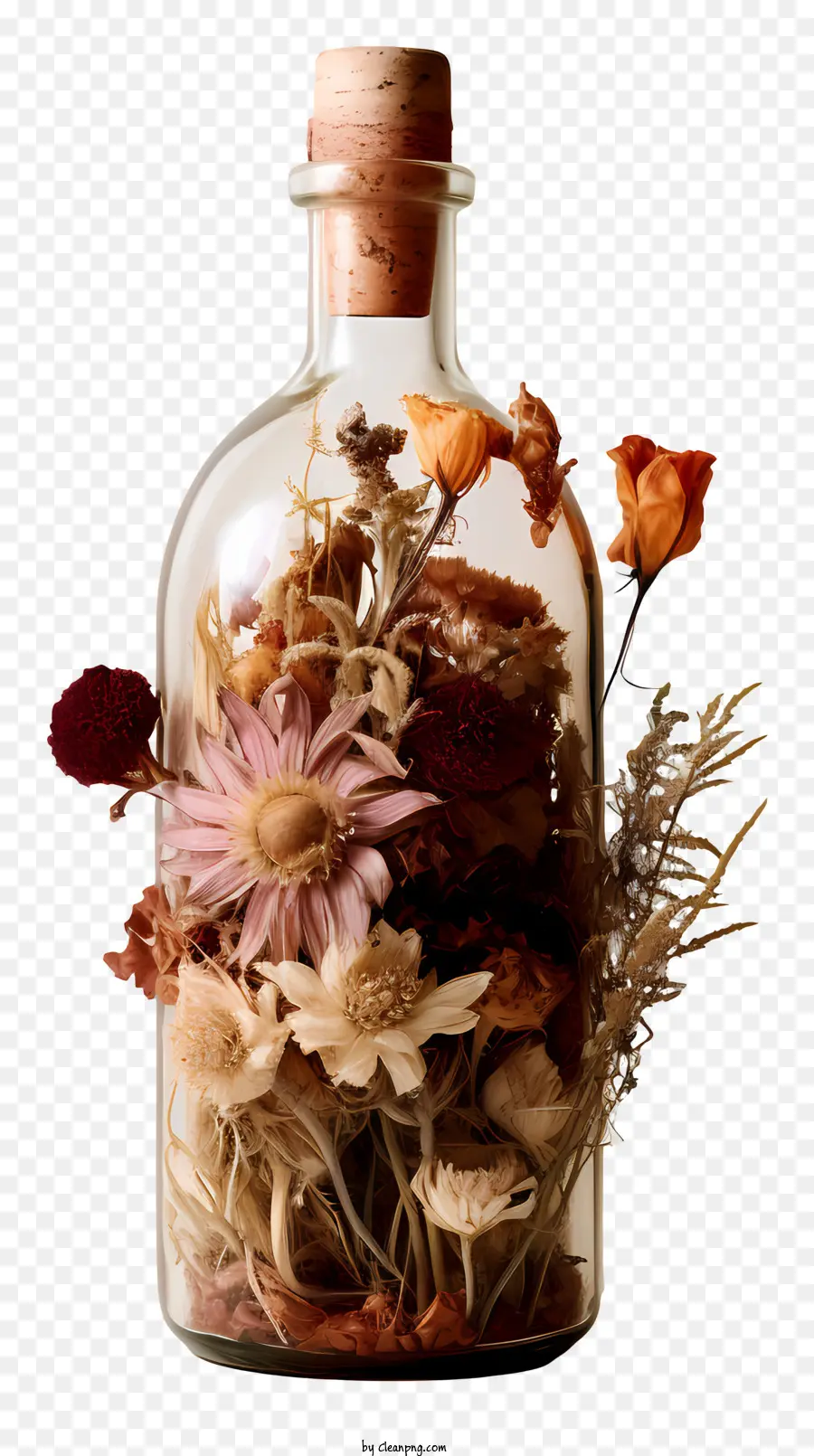 زجاج الزهرة الجاف，زجاجة PNG