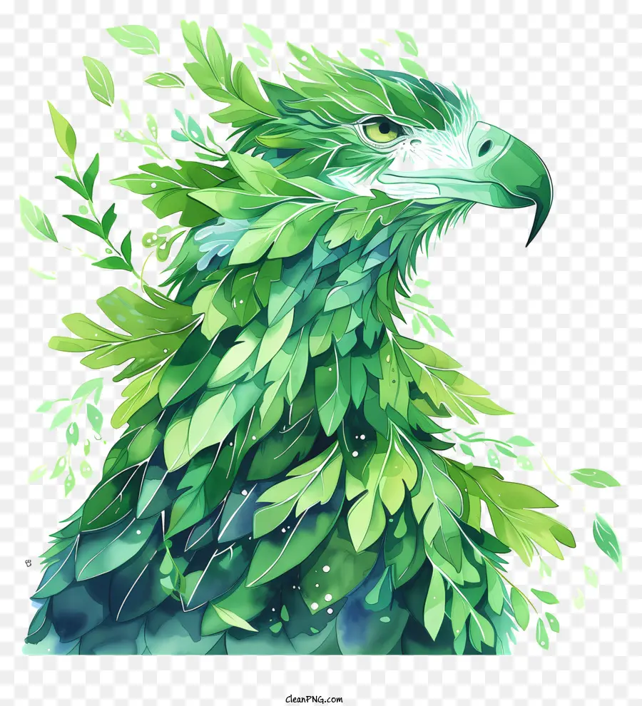 أوراق النسر，الأخضر الطيور PNG
