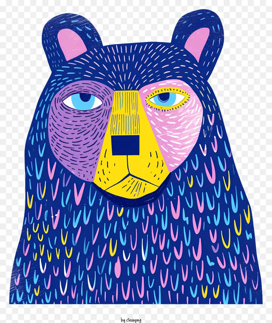الدب الأزرق，الدب الرسم PNG