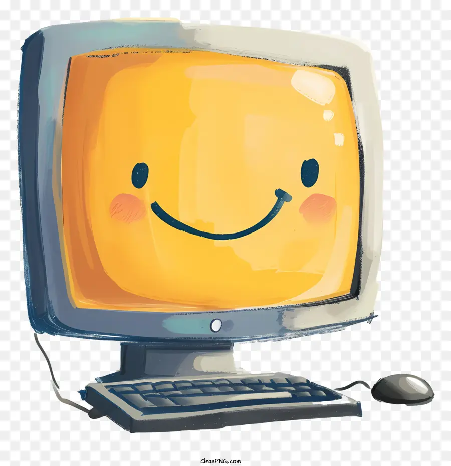 شاشة الكمبيوتر，وجه مبتسم PNG