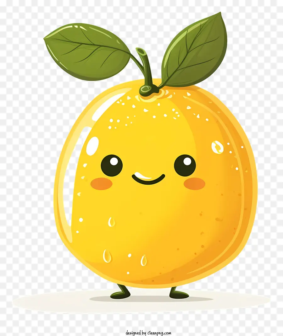 الكرتون الليمون，شخصية فاكهة لطيفة PNG