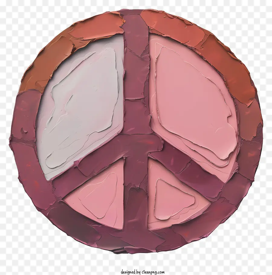 علامة السلام，شكل دائري PNG