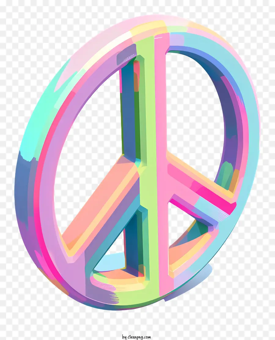 علامة السلام，ألوان قوس قزح PNG
