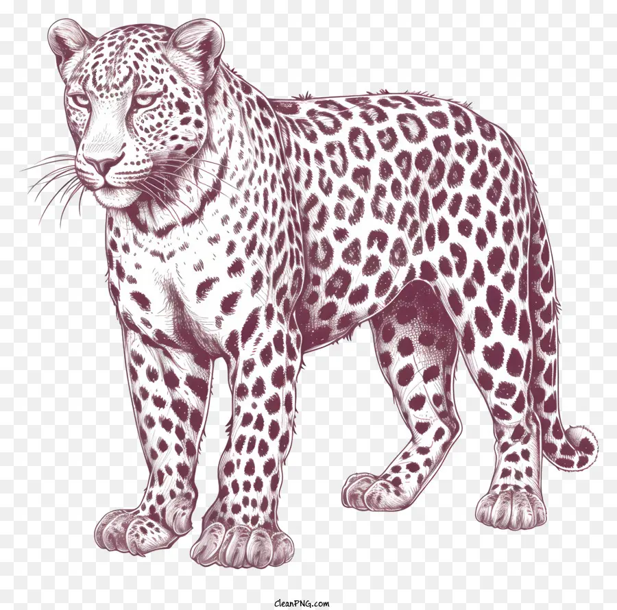 ليوبارد，رسم الفهد PNG