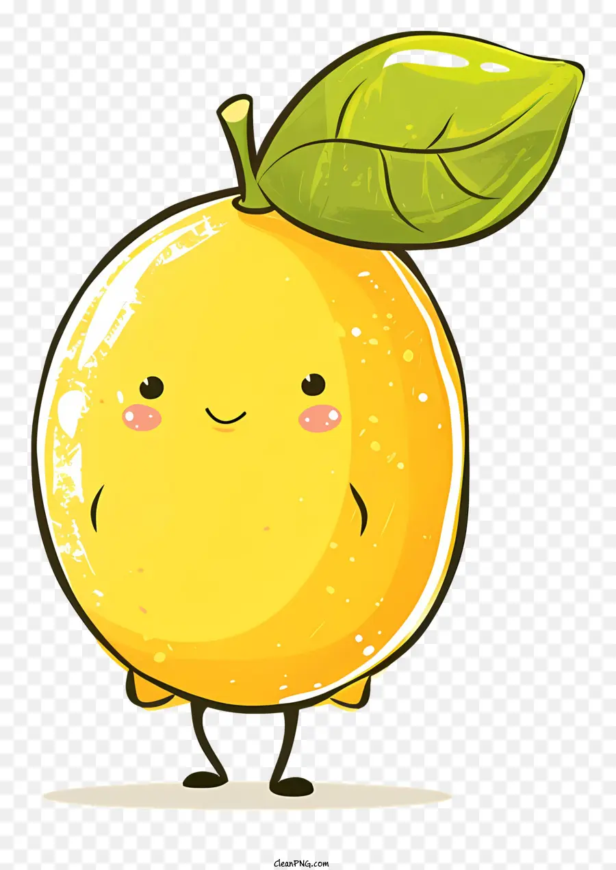الكرتون الليمون，الليمون المبتسم PNG