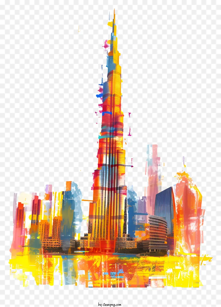 برج خليفة，أطول مبنى في العالم PNG