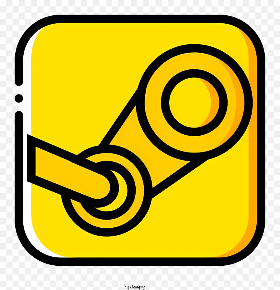 البخار شعار，الزر الأصفر PNG