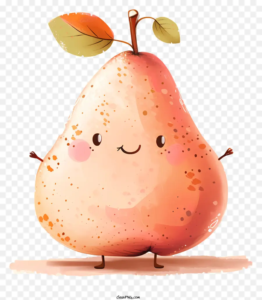 كاريكاتير الكمثرى，يبتسم الفاكهة PNG