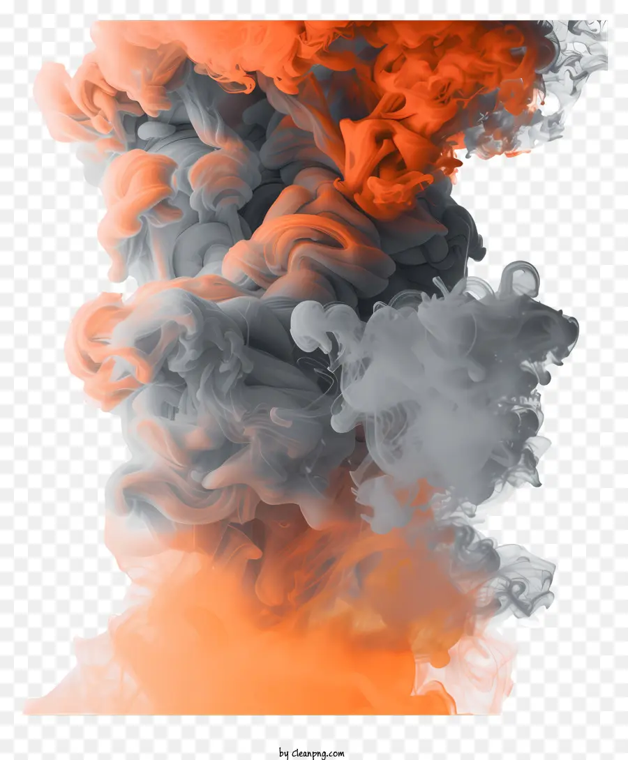 الدخان البرتقالي，تشكيل سحابة PNG