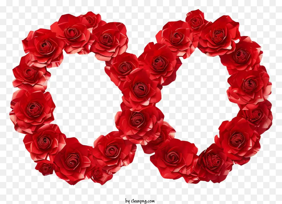 رمز اللانهاية，الورود الحمراء PNG