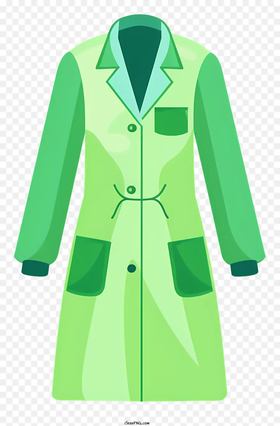 معطف أخضر，معطف المختبر الأخضر PNG