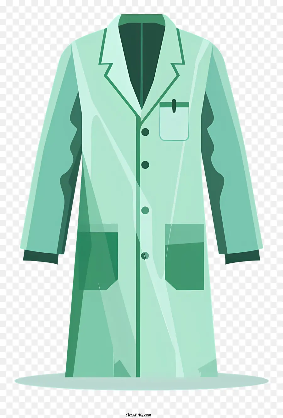 معطف أخضر，معطف المختبر الأخضر PNG
