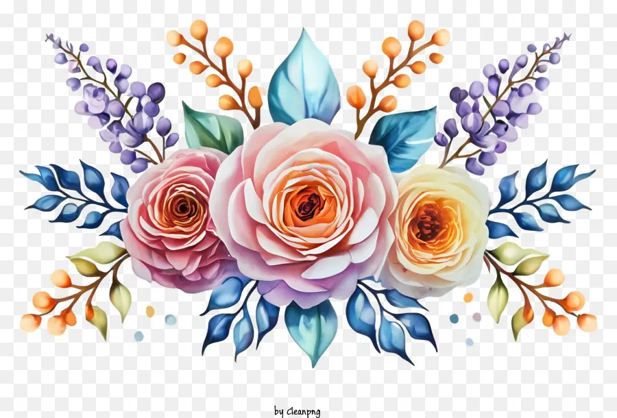 زهرة，الوردي الورود PNG