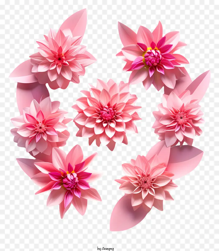 الزهور，الزهور الوردية PNG