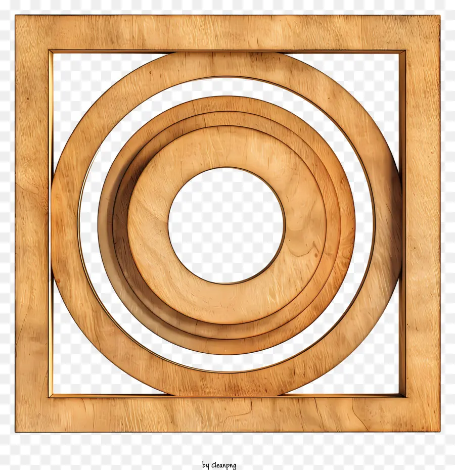الفن الخشبي，تصميم دائري PNG