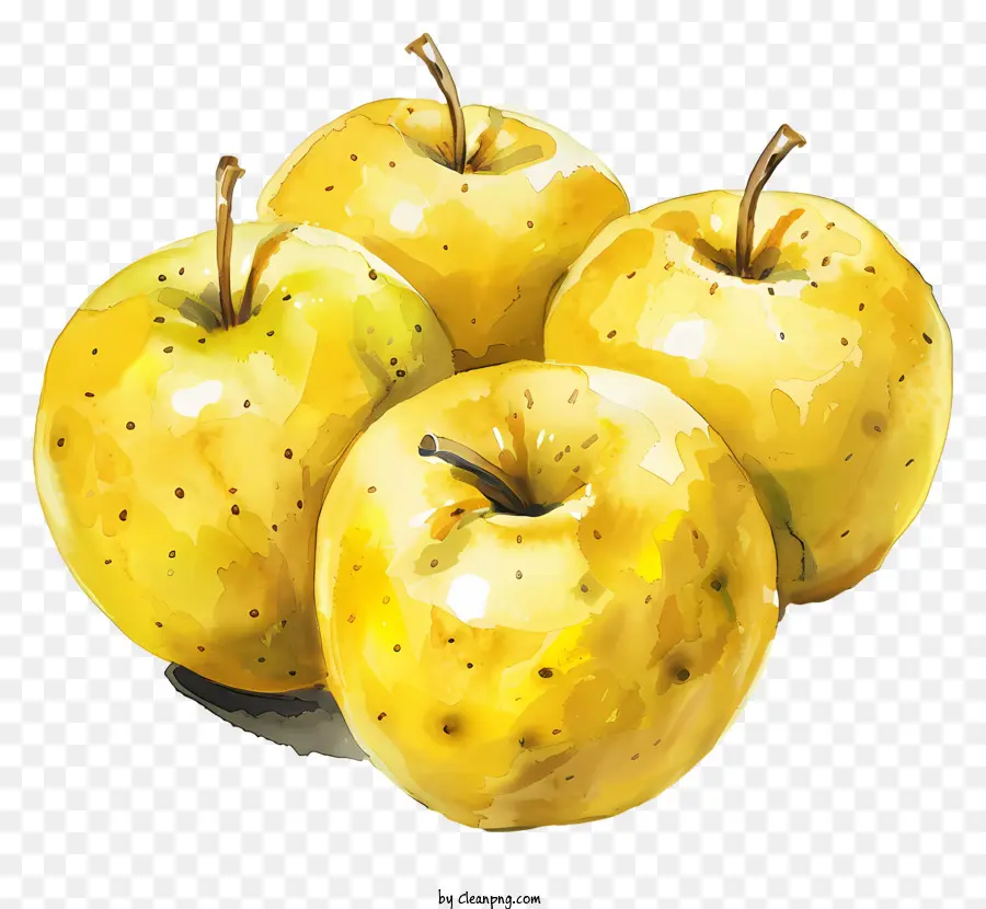 التفاح الأصفر，اللوحة PNG