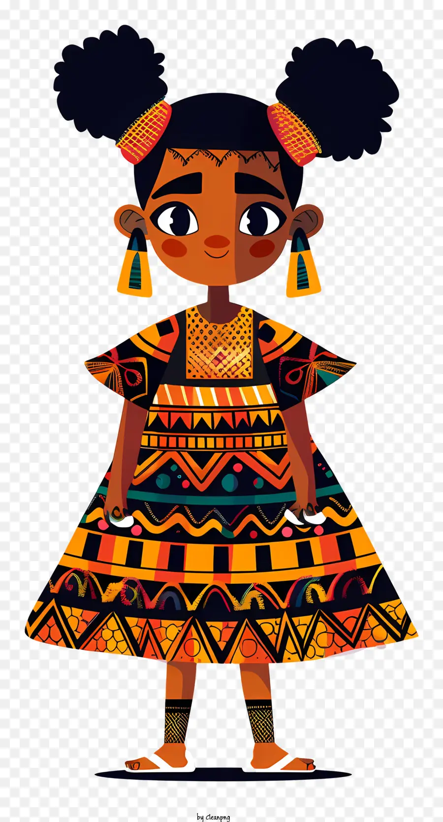 الأفريقية فتاة，فستان مستوحى من أفريقيا PNG