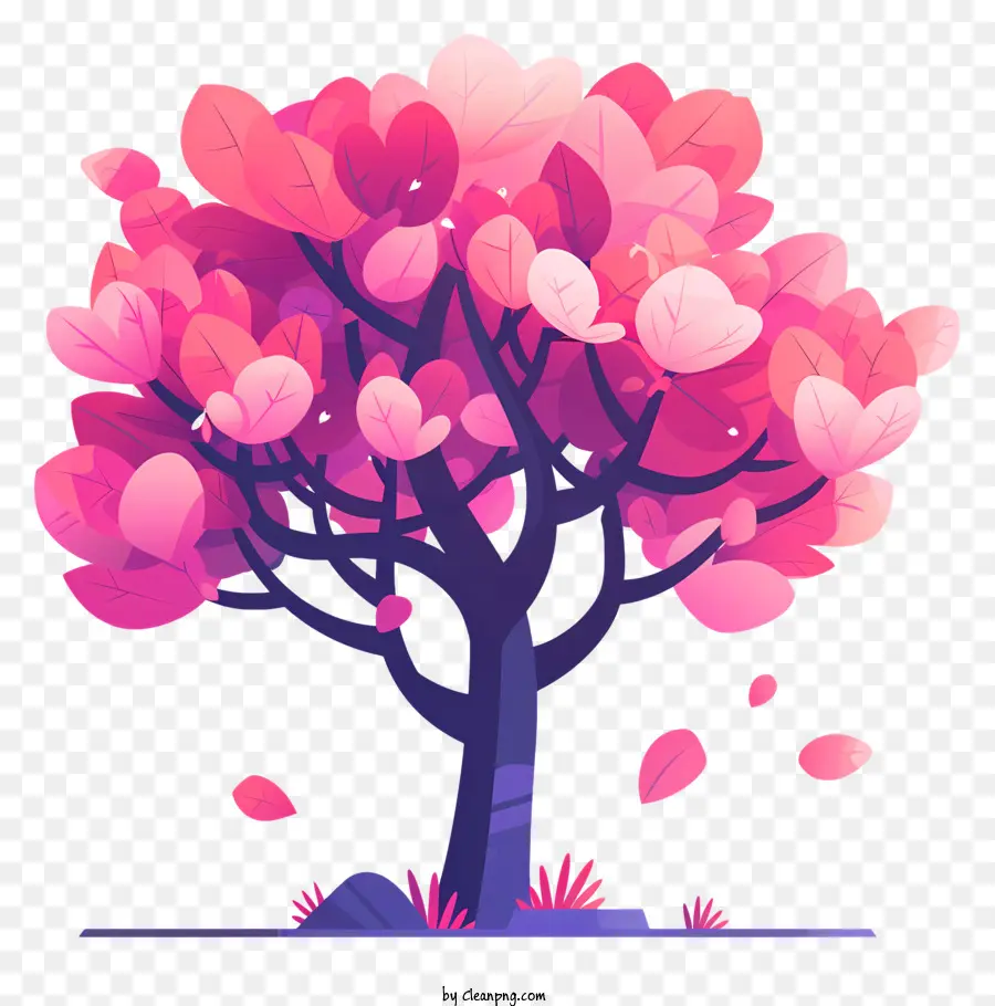 زهر الكرز شجرة，الوردي شجرة PNG