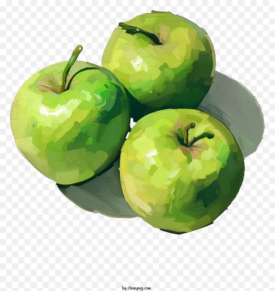 التفاح الأخضر，الفاكهة الطازجة PNG