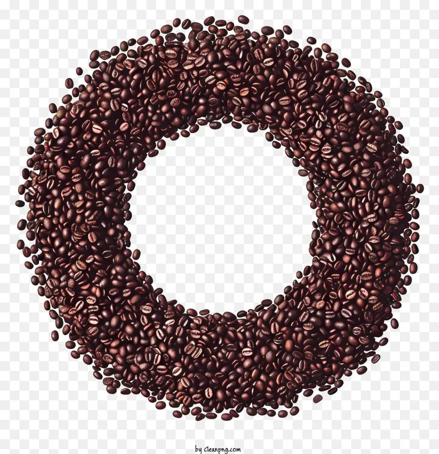 دائرة حبوب القهوة，حبوب البن PNG