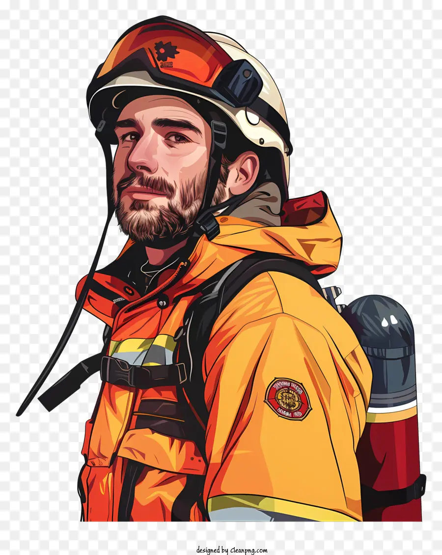 رجال الاطفاء，بدلة السلامة PNG