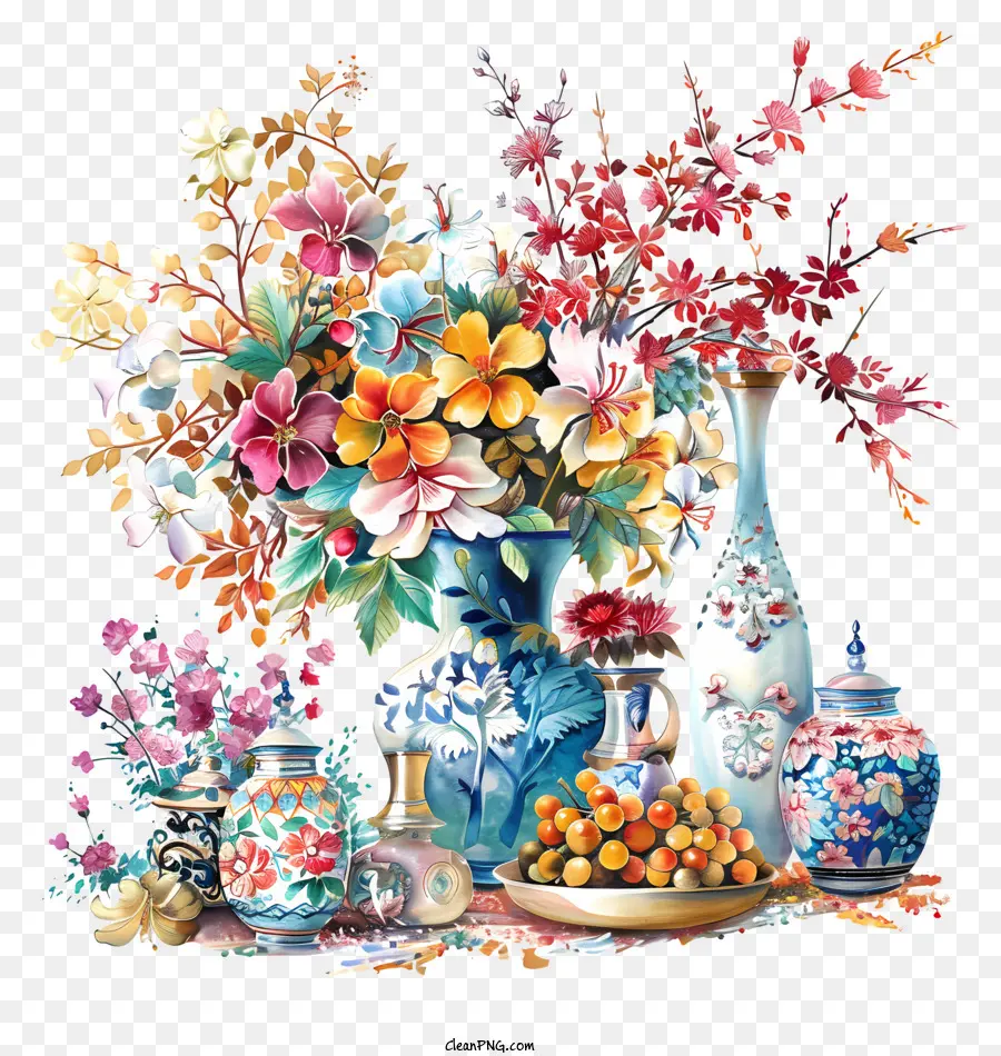 السنة الفارسية الجديدة，ترتيب الزهور PNG