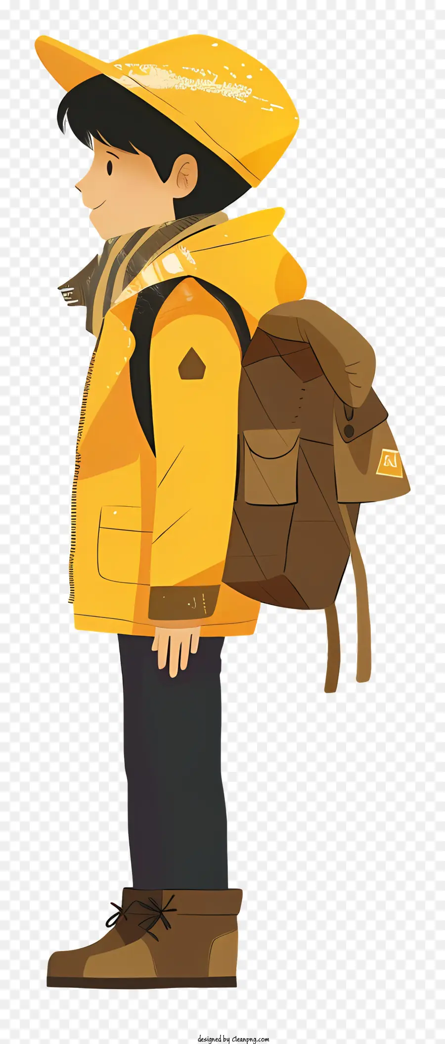 فتى مع حقيبة الظهر，الولد PNG