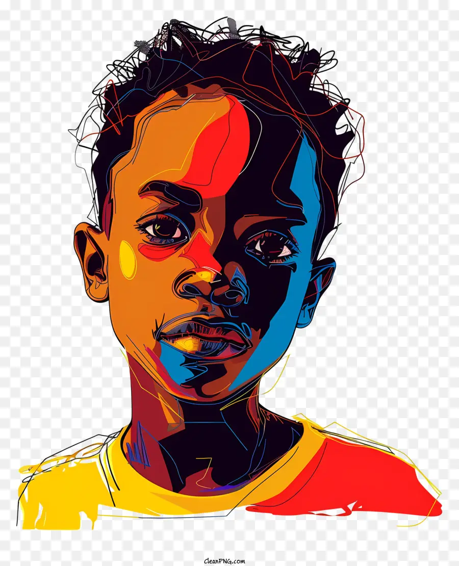 فتى أفريقي，صورة PNG