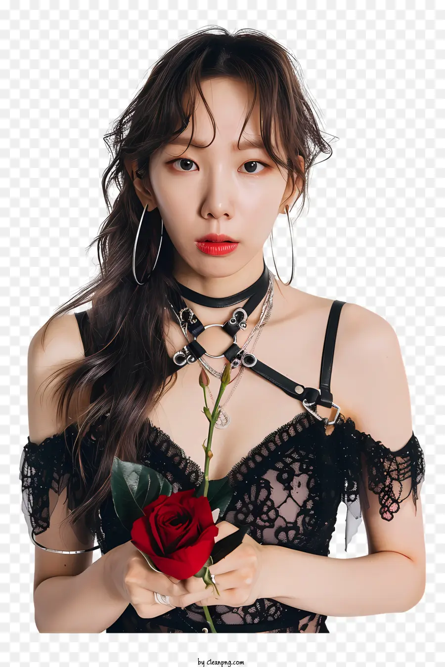 Taeyeon，فستان أسود PNG