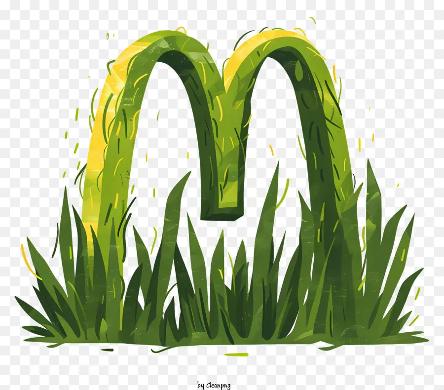شعار ماكدونالدز，حقل العشب PNG