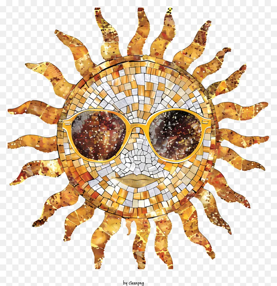 الشمس مع النظارات الشمسيه，الشمس PNG