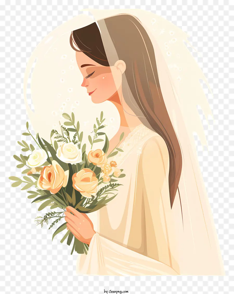 العروس مع الحجاب，الزفاف PNG