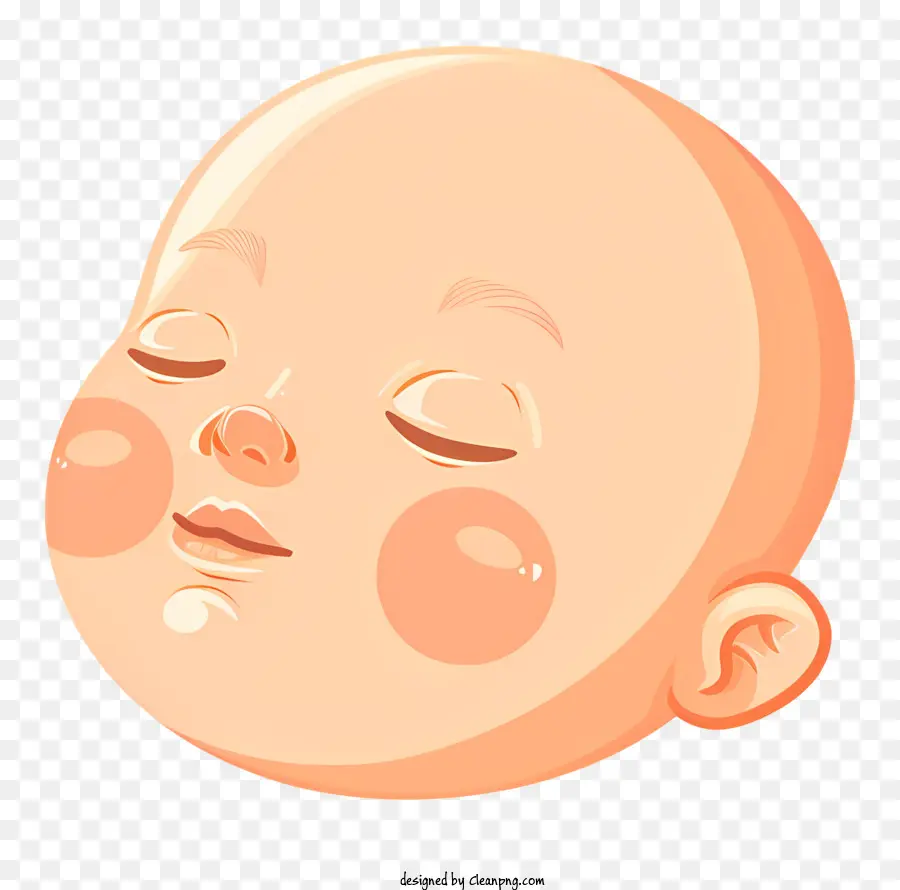 الطفل الرضيع，وجه طفل كرتون PNG