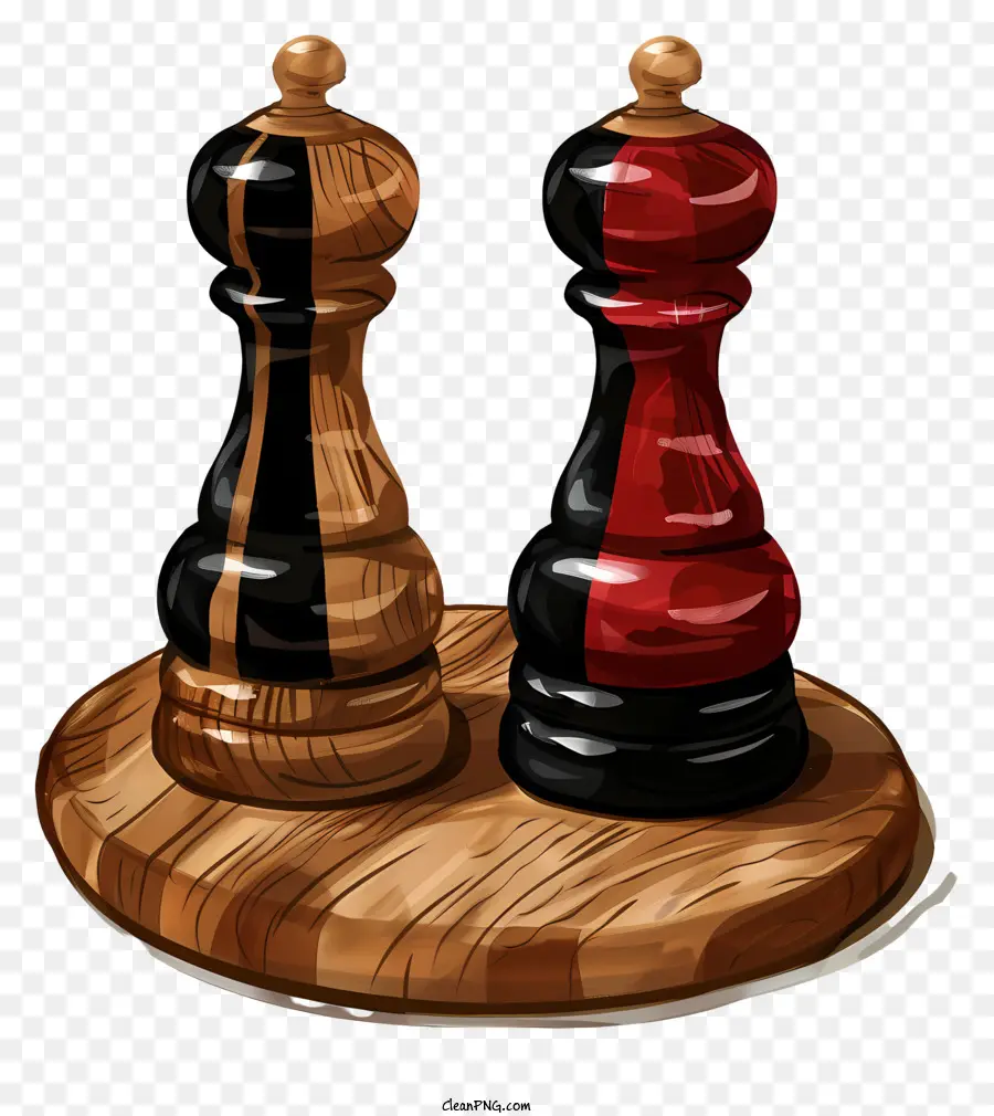 الفلفل شاكر，قطعة شطرنج خشبية PNG