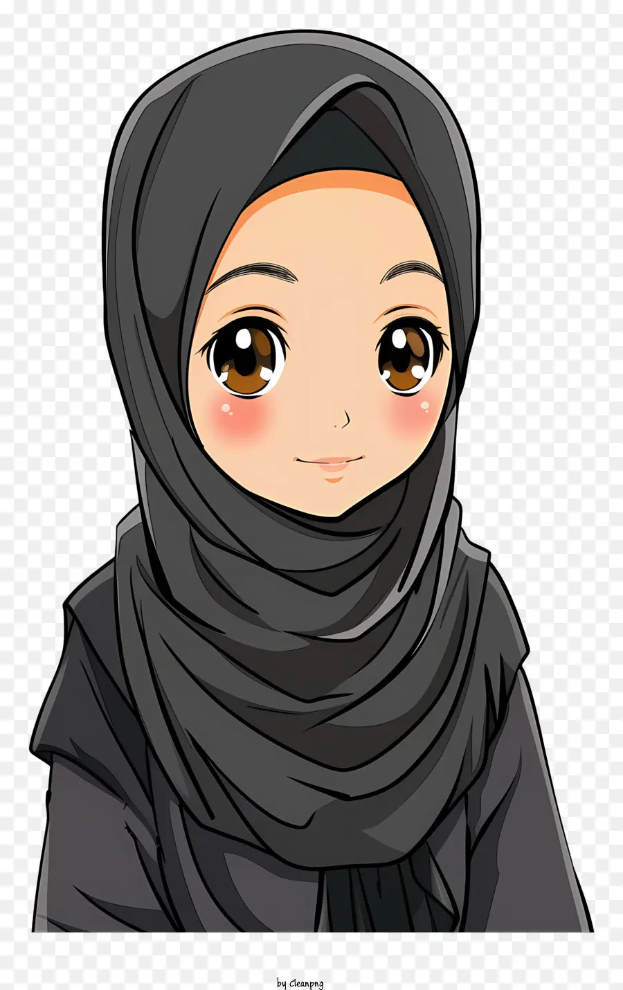 كارتون فتاة مسلم，امرأة عربية PNG